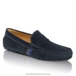 ⁦ارتداء لينة القيادة متعطل 8840R495 أزرق رجال Russell And Bromley⁩ - الصورة ⁦2⁩
