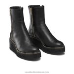 ⁦التمهيد wedgeout مزدوج البريدي 8840R276 أسود نحيف Russell And Bromley⁩ - الصورة ⁦2⁩