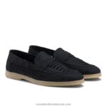 ⁦الجزء العلوي من التفاصيل نسج متعطل 8840R538 القوات البحرية رجال Russell And Bromley⁩ - الصورة ⁦2⁩