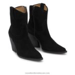 ⁦الحذاء الغربي بكعب النقدية 8840R342 أسود نحيف Russell And Bromley⁩ - الصورة ⁦2⁩