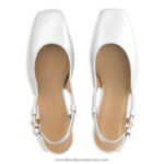 ⁦السكر كعب كتلة slingback 8840R114 فضة نحيف Russell And Bromley⁩ - الصورة ⁦3⁩