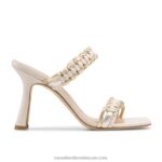 الشروق المنسوجة بغل حزام مزدوج 8840R422 أبيض نحيف Russell And Bromley