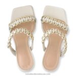 ⁦الشروق المنسوجة بغل حزام مزدوج 8840R422 أبيض نحيف Russell And Bromley⁩ - الصورة ⁦3⁩