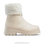 العجائب الفراء فو البريدي التمهيد 8840R310 أبيض نحيف Russell And Bromley