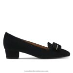 المحكمة تقليم القوس العاشق 8840R133 أسود نحيف Russell And Bromley