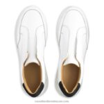 ⁦تسريع عداء laceless 8840R39 أبيض نحيف Russell And Bromley⁩ - الصورة ⁦3⁩