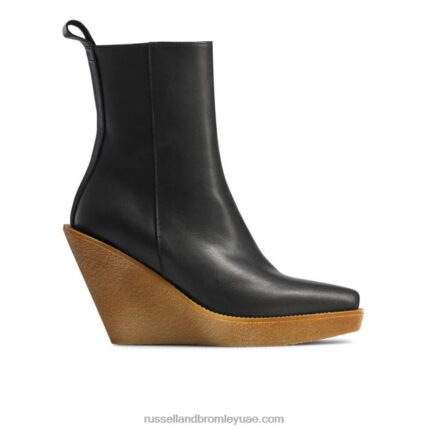 تقريب حذاء الكريب الغربي 8840R291 أسود نحيف Russell And Bromley