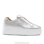 توقف عن حذاء رياضي بدون أربطة 8840R16 فضة نحيف Russell And Bromley