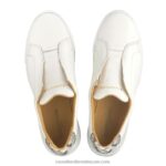 ⁦توقف عن حذاء رياضي بدون أربطة 8840R2 أبيض نحيف Russell And Bromley⁩ - الصورة ⁦3⁩