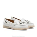 ⁦حذاء ترفيهي شرابة من الرمال الرملية 8840R218 أبيض نحيف Russell And Bromley⁩ - الصورة ⁦2⁩