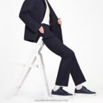 ⁦حذاء رياضي ألفا برباط 8840R445 القوات البحرية رجال Russell And Bromley⁩ - الصورة ⁦6⁩