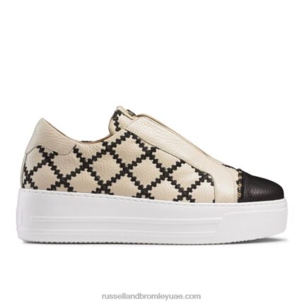 حذاء رياضي بدون أربطة 8840R29 اللون البيج نحيف Russell And Bromley