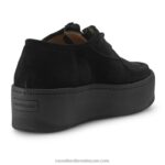 ⁦حذاء رياضي بدون كعب برباط على شكل صبار 8840R80 أسود نحيف Russell And Bromley⁩ - الصورة ⁦4⁩