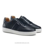 ⁦حذاء رياضي برقبة دائرية من أكسفورد 8840R466 القوات البحرية رجال Russell And Bromley⁩ - الصورة ⁦2⁩