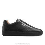 حذاء رياضي برقبة دائرية من أكسفورد 8840R468 أسود رجال Russell And Bromley