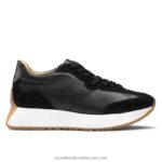 حذاء رياضي بنعل متوهج الساعة الرملية 8840R67 أسود نحيف Russell And Bromley