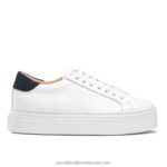 حذاء رياضي ساتورن فلاتفورم 8840R72 أبيض نحيف Russell And Bromley