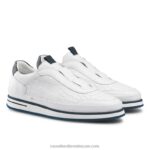 ⁦حذاء رياضي سان جوستو أكسفورد بدون أربطة 8840R440 أبيض رجال Russell And Bromley⁩ - الصورة ⁦2⁩