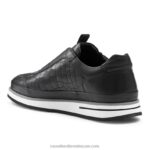 ⁦حذاء رياضي سان جوستو أكسفورد بدون أربطة 8840R431 أسود رجال Russell And Bromley⁩ - الصورة ⁦4⁩