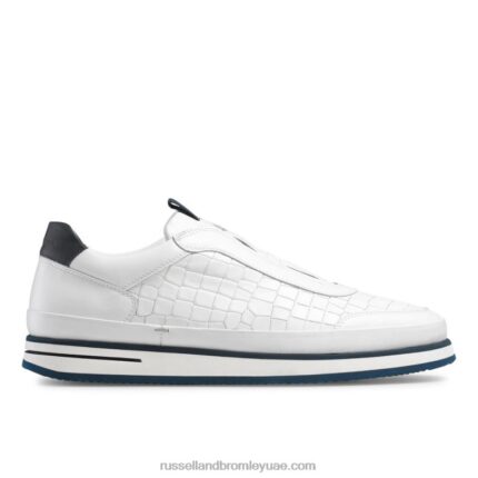حذاء رياضي سان جوستو أكسفورد بدون أربطة 8840R440 أبيض رجال Russell And Bromley