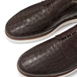 ⁦حذاء رياضي سان كارلو ديربي من الدانتيل الهجين 8840R480 بني رجال Russell And Bromley⁩ - الصورة ⁦4⁩