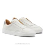 ⁦حذاء سنيكرز الخامس بدون أربطة 8840R34 أبيض نحيف Russell And Bromley⁩ - الصورة ⁦2⁩