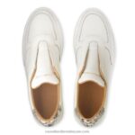 ⁦حذاء سنيكرز الخامس بدون أربطة 8840R34 أبيض نحيف Russell And Bromley⁩ - الصورة ⁦3⁩