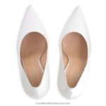 ⁦حذاء كورت بكعب نصل 100 نقطة 8840R163 أبيض نحيف Russell And Bromley⁩ - الصورة ⁦3⁩