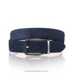 حزام برلنغتون من جلد الغزال 8840R645 أزرق رجال Russell And Bromley