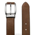 ⁦حزام برلنغتون من جلد الغزال 8840R663 تان رجال Russell And Bromley⁩ - الصورة ⁦2⁩