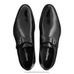 ⁦حزام راهب بإبزيم واحد من الجميز 8840R605 أسود رجال Russell And Bromley⁩ - الصورة ⁦3⁩