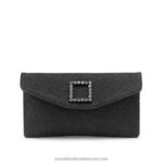 حقيبة كلاتش بإبزيم منمق على شكل قصة خيالية 8840R770 أسودRussell And Bromley