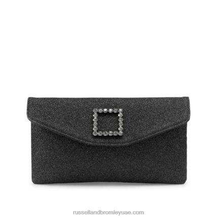 حقيبة كلاتش بإبزيم منمق على شكل قصة خيالية 8840R770 أسودRussell And Bromley