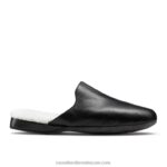 دومينيك شبشب البغل shearling 8840R541 أسود رجال Russell And Bromley