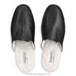 ⁦دومينيك شبشب البغل shearling 8840R541 أسود رجال Russell And Bromley⁩ - الصورة ⁦3⁩