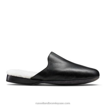 دومينيك شبشب البغل shearling 8840R541 أسود رجال Russell And Bromley