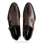 ⁦راهب البتولا مشبك مزدوج 8840R603 بني رجال Russell And Bromley⁩ - الصورة ⁦3⁩