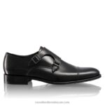 راهب البتولا مشبك مزدوج 8840R604 أسود رجال Russell And Bromley