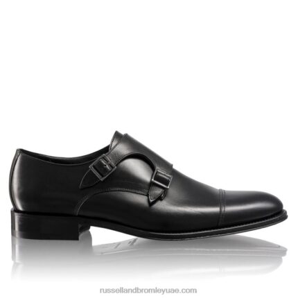 راهب البتولا مشبك مزدوج 8840R604 أسود رجال Russell And Bromley
