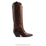 ركبة الصالون الغربي 8840R363 بني نحيف Russell And Bromley