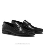 ⁦زلة النخبة على الخف 8840R497 أسود رجال Russell And Bromley⁩ - الصورة ⁦2⁩