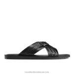 صندل بختم نسج الرؤية 8840R502 أسود رجال Russell And Bromley