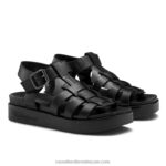 ⁦صندل بورتلاند الصياد 8840R402 أسود نحيف Russell And Bromley⁩ - الصورة ⁦2⁩