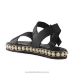 ⁦صندل بيرلجام من جزئين 8840R385 أسود نحيف Russell And Bromley⁩ - الصورة ⁦4⁩