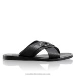 صندل حلم الانزلاق 8840R528 أسود رجال Russell And Bromley