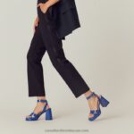⁦صندل ذو نعل سميك groovybaby 8840R156 أزرق نحيف Russell And Bromley⁩ - الصورة ⁦4⁩