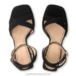 ⁦صندل ذو نعل سميك groovybaby 8840R96 أسود نحيف Russell And Bromley⁩ - الصورة ⁦3⁩