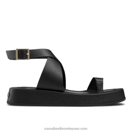 صندل فلاتفورم toetally 8840R414 أسود نحيف Russell And Bromley