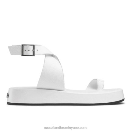 صندل فلاتفورم toetally 8840R416 أبيض نحيف Russell And Bromley
