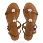 ⁦صندل لورين مزين بقرص 8840R394 تان نحيف Russell And Bromley⁩ - الصورة ⁦3⁩